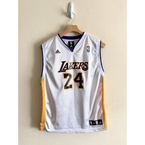 Authentic Kobe Bryant 24 Adidas Lakers White Jersey Kids XL 18/20 Men S Vintage